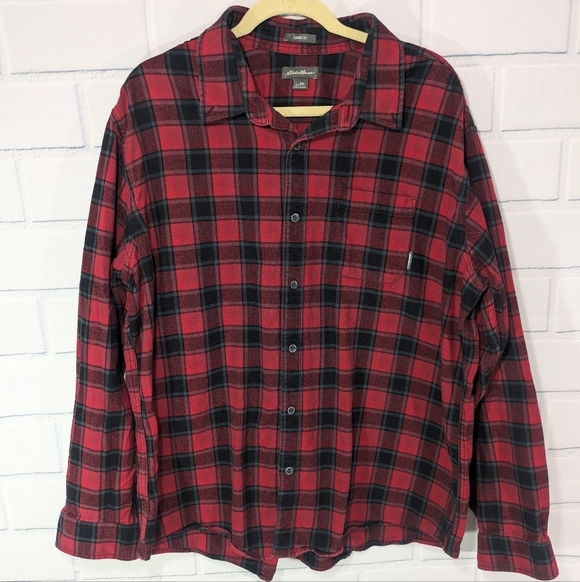 Eddie Bauer Classic Fit Bristol Flannel Button Down Shirt - Picture 3 of 4